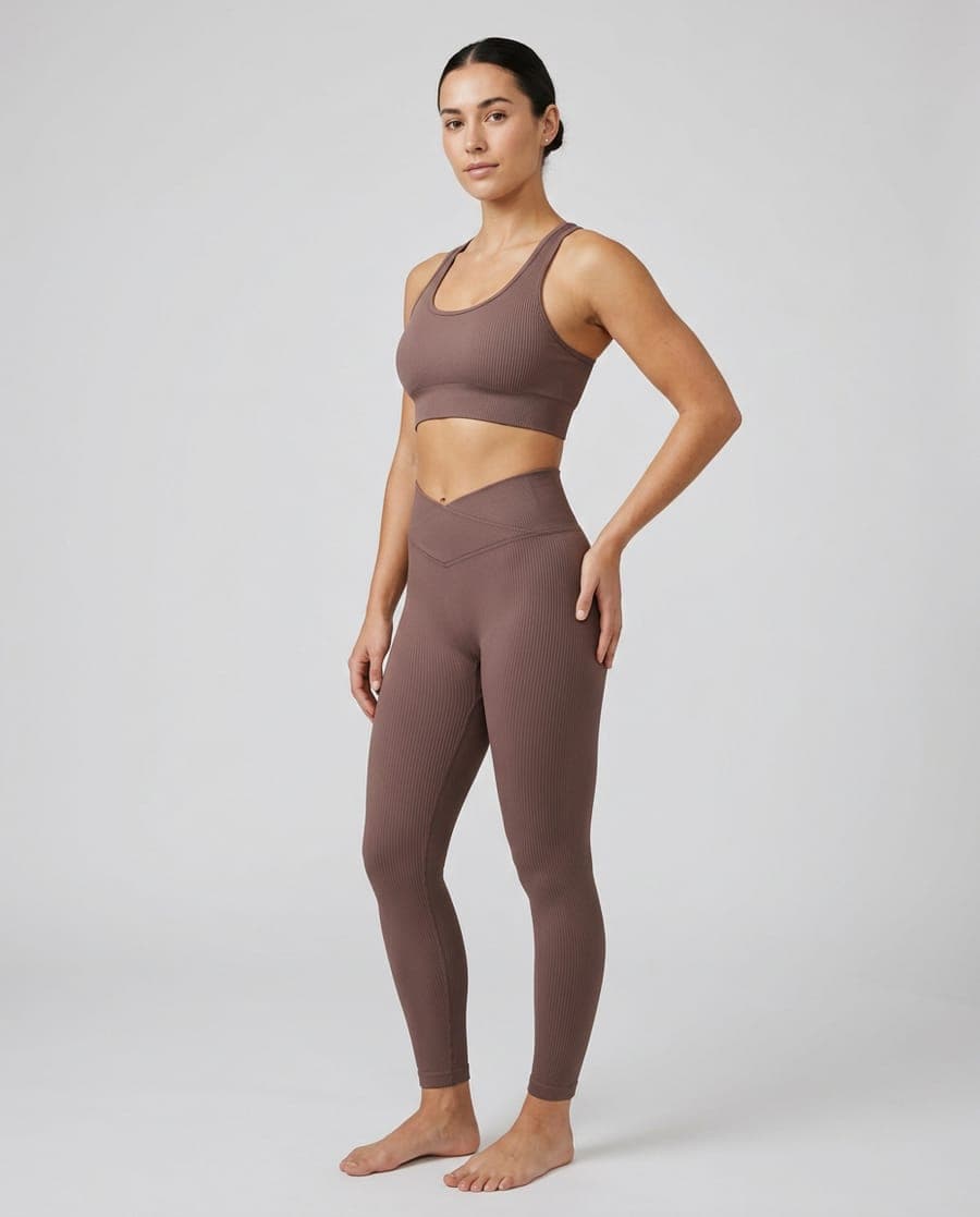 Gym Coords Set in Brown - view 2