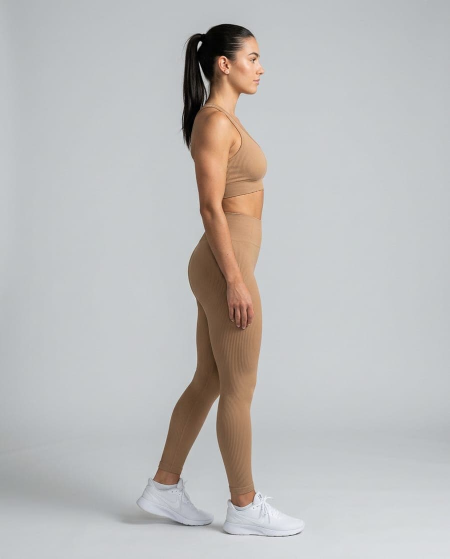 Gym Coords Set in Brown - view 3